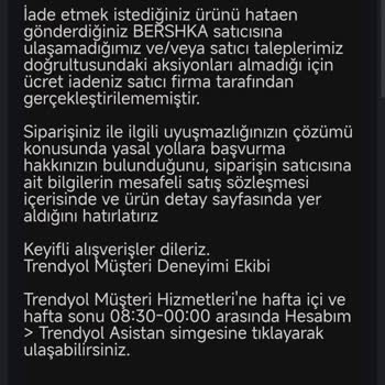 Bershka Ürünlerimin Yanlış İadesi Ve 13 Günlük Gecikme