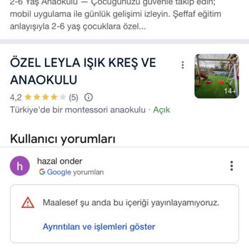 Özel Leyla Işık Kreş & Ana Okulu Yönetimin İhmali Ve Duyarsızlığı