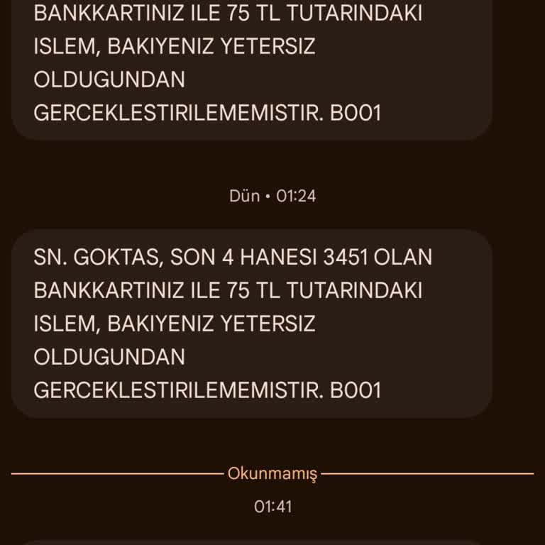 İzinsiz Tekrarlayan Çekim Denemeleri Ve Kart Güvenliği İncelemesi Talebi