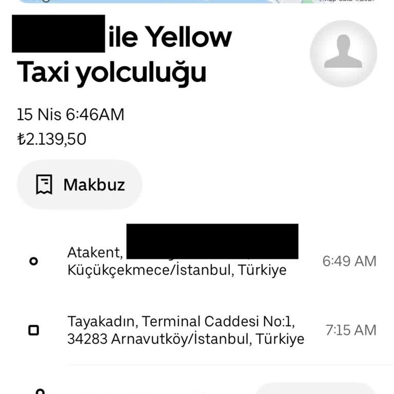 Uber Taksi Yolculuğunda İki Kez Alınan HGS Ücreti Nedeniyle Fazla Ödeme İadesi Talebi