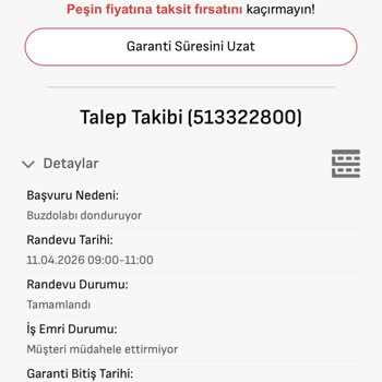 Arçelik Buzdolabında Tekrarlayan Buzlanma Ve Su Sızıntısı Nedeniyle Ücretsiz Ürün Değişimi Talebi