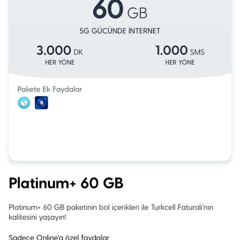 Platinum 60 GB Tarifinde Söz Verilen Youtube Ücretsiz Üyelik Verilmedi