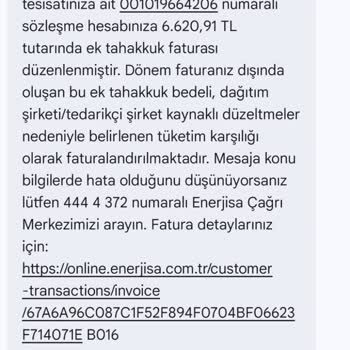 Enerjisa’nın Haksız Elektrik Borcu Ve Adres Karışıklığına Dair Şikayet