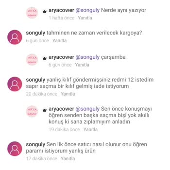 Dolap Aryacower İade Şikayeti