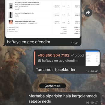 Sipariş Gönderilmedi, İade Talebi Cevapsız
