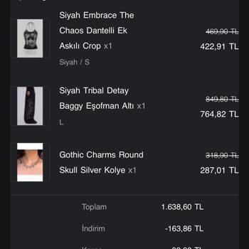 Sipariş Gönderilmedi, İade Talebi Cevapsız