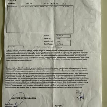 Teslim Almadan Fatura Kesilmedi Ve Para İadesi 6 Ay Boyunca Yapılmadı