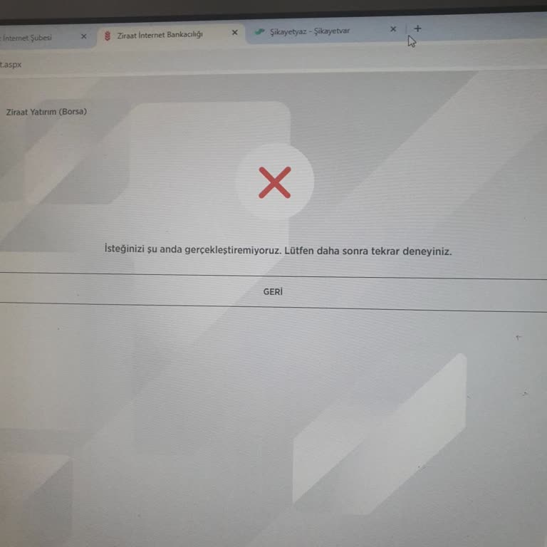 Ziraat Bankası Sanal Şube Ve Borsa Erişimi Çöktü, Müşteri Mağdur Oldu