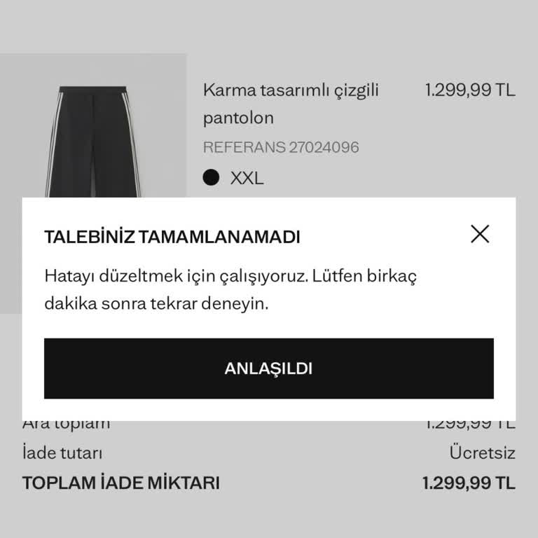 Mango İade İşlemindeki Sistem Hatası Ve Hepsijet Kargo İhmali