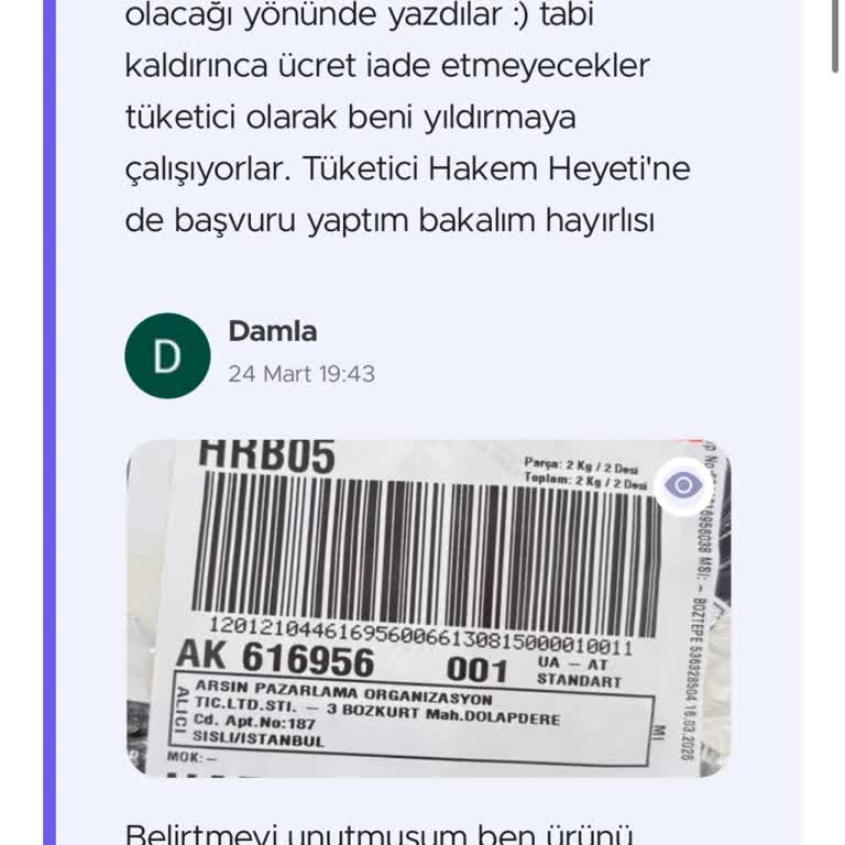 Küçük Ve Kalitesiz Ceket İadesi Yapılmadı