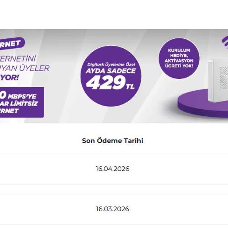 Digiturk Aşırı Ücretlendirme Ve Paketin Aktifleştirilememesi
