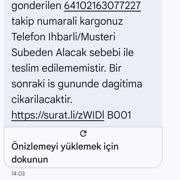 Sürat Kargo Kurye Tarafından Kaba Üslup Ve Teslimatı Reddetme
