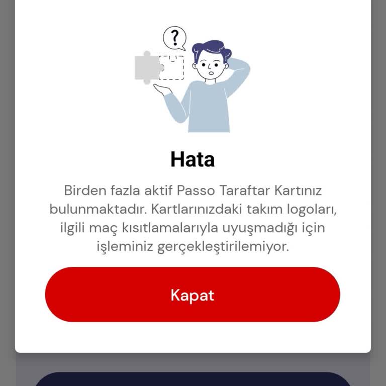 Passo Kartı Hatası Nedeniyle Misafir Tribün Bileti Alınamıyor