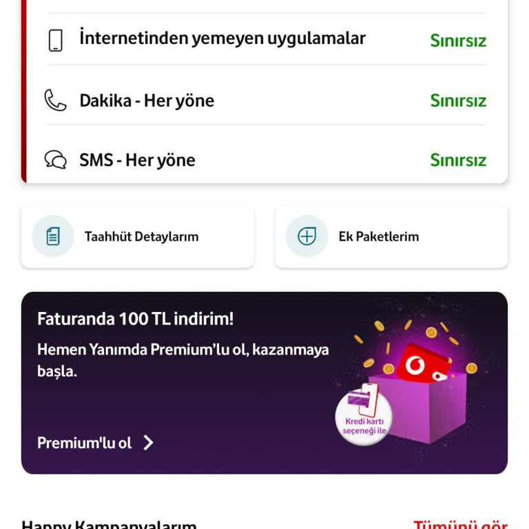Vodafone’un Cayma Ücretini 1.400 TL’ye Yükseltmesi Ve Faturasız Hattı Geçişini Gerçekleştirmemesi
