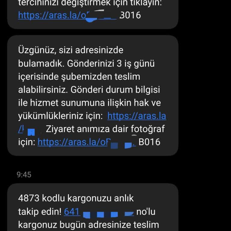 Aras Kargo Acil İlaç Kargonuzu Gecikti Ve Teslim Etmedi