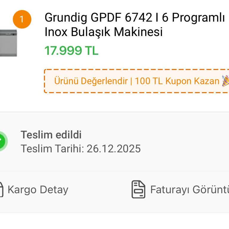 Koçtaş’ta Hatalı Fatura Kesimi Ve Defolu Bulaşık Makinesi Nedeniyle Ciddi Mağduriyet
