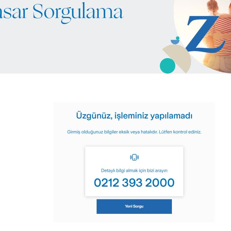 Zürih Sigorta’da 6.000 TL’lik Hasar Ödemesinin Gecikmesi Ve Web Sitesi Sorunları