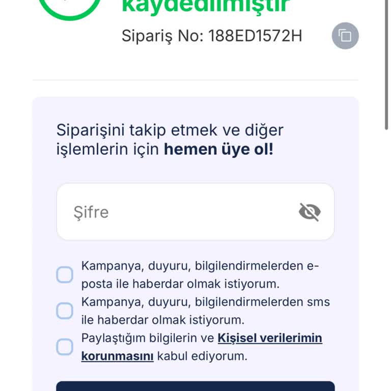 1,5 Ayda Gönderilmeyen Ürün İçin Ücret İadesi Talebi