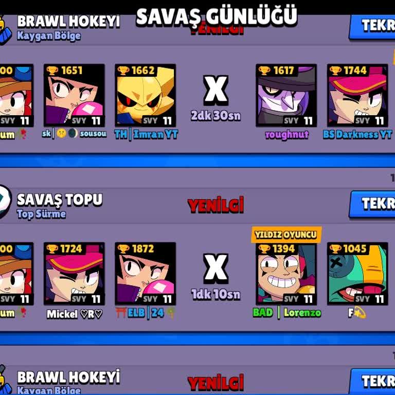 Brawl Stars’ta Seviyeye Uygun Olmayan Rakiplerle Maç Ve Kupa Kaybı