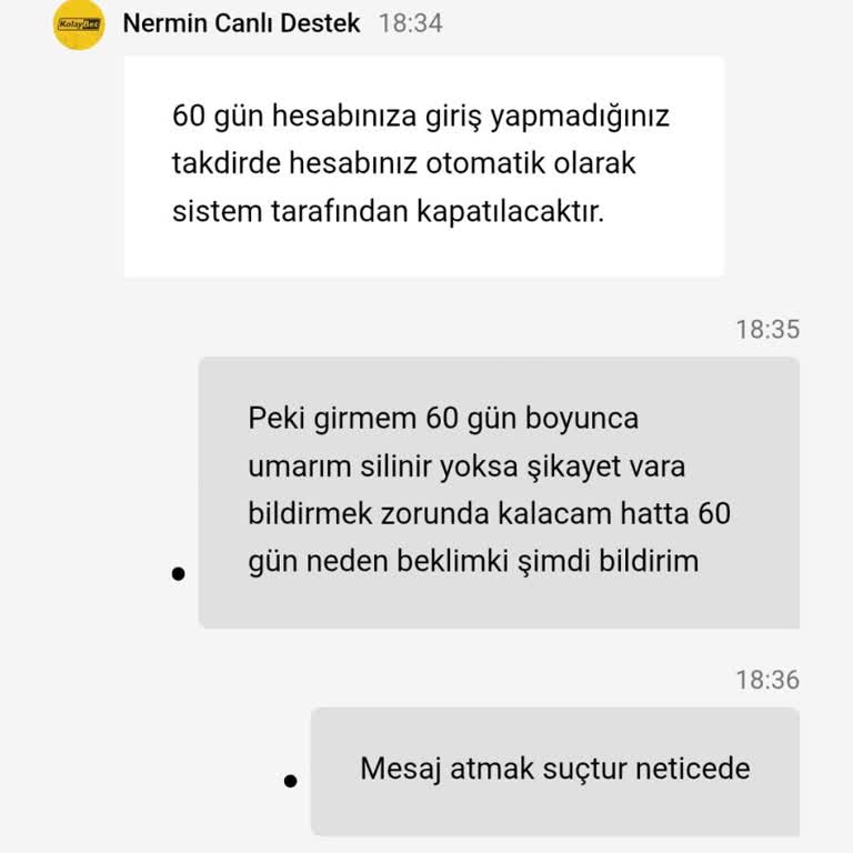 Sürekli Spam SMS Ve Yanıltıcı Fırsatlar Nedeniyle Hesabım Kapatılsın