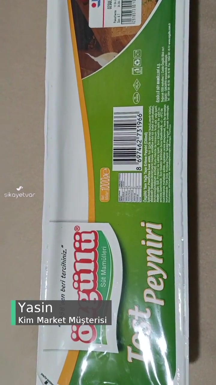 Kim Market 1 Kg Olan Ürünün Tartılıp Verilmesi videonun kapak resmi