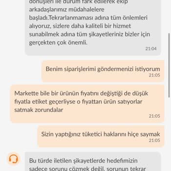 Fiyat Hatası Nedeniyle Siparişlerim İptal Edildi