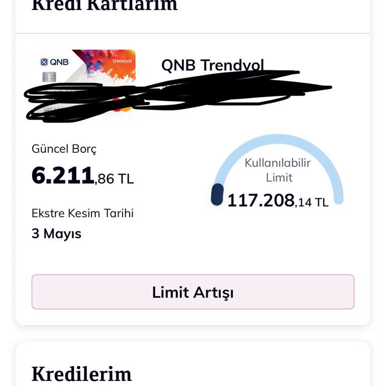 Kredi Kartı Uygulamasında Yanlış Konumlandırılmış Limit Artışı Butonu