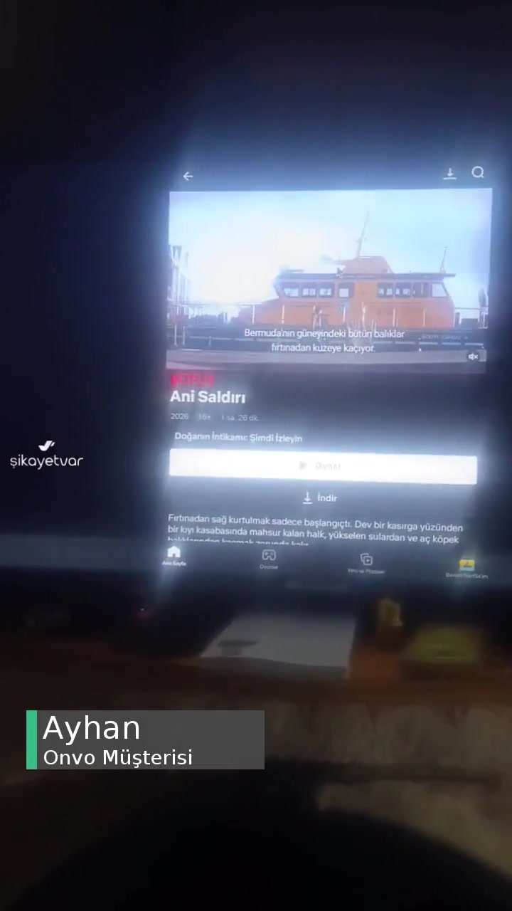 Onvo TV'de Netflix İzleyemiyorum videonun kapak resmi