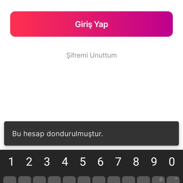 Gardrops'ta Hesabım Donduruldu, Açıklama Ve Destek Yok