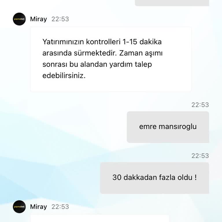 İkinci 1000 TL’lik Depozitom Hesaba Yansımadı Ve İade Talebim