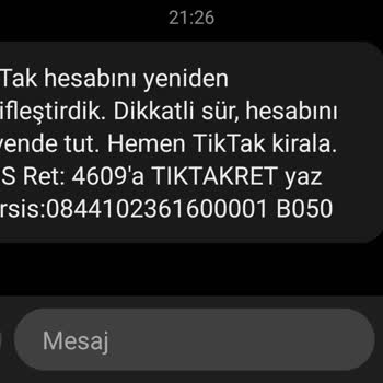Pasifleşen Tiktak Hesabım Ve Kimlik Doğrulama Sorunu