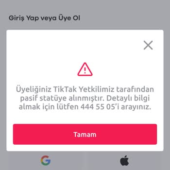 Pasifleşen Tiktak Hesabım Ve Kimlik Doğrulama Sorunu