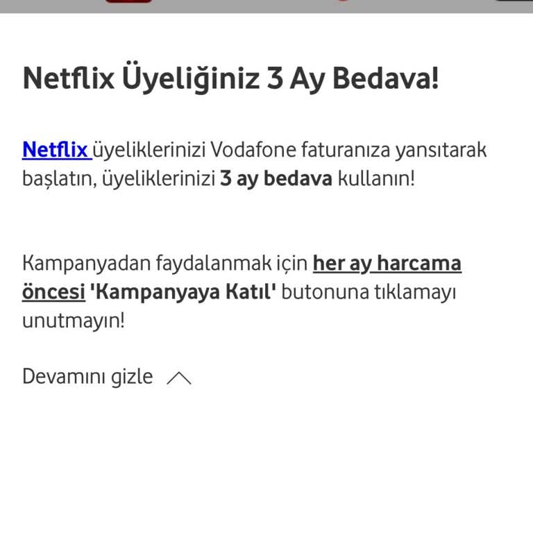 Vodafone Netflix Kampanyasında Ücret Hatası Ve İade Talebi