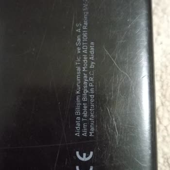 Aidata Tabletimde Düşme Sonrası Şarj Girişi Ve Tuş Kırıkları İçin Yardım Talebi