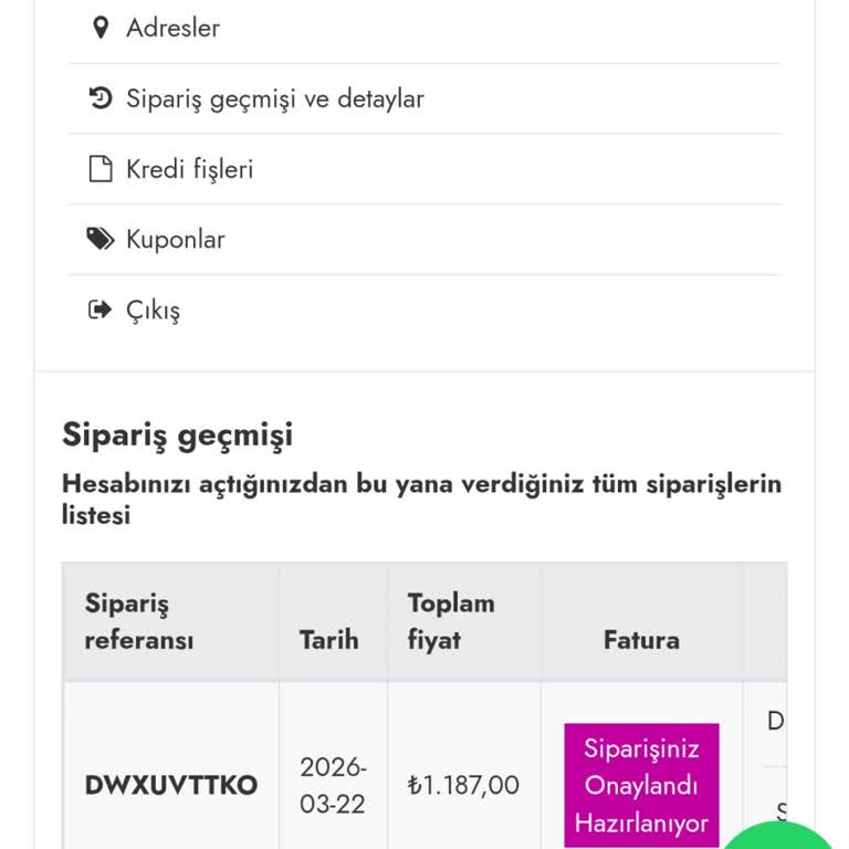 Teslim Edilmemiş Ürün Ve Reddedilen İptal Talebi