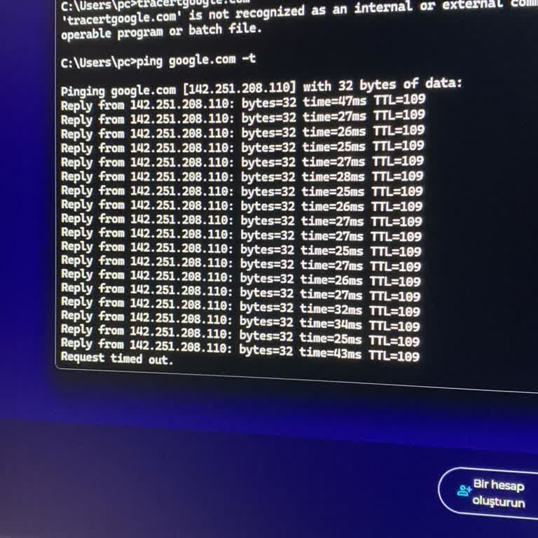 Kocaeli Bizim İnternet Fiber Paketiyle Oyunlarda Sürekli Paket Kaybı Ve Bağlantı Kopması