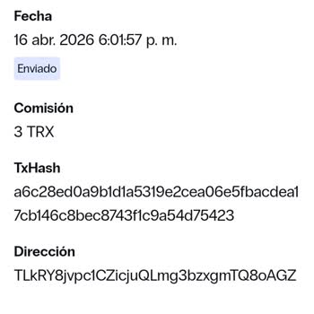 TronLink no acredita depósitos TRX, saldo cero, solicito solución