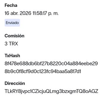 TronLink no acredita depósitos TRX, saldo cero, solicito solución