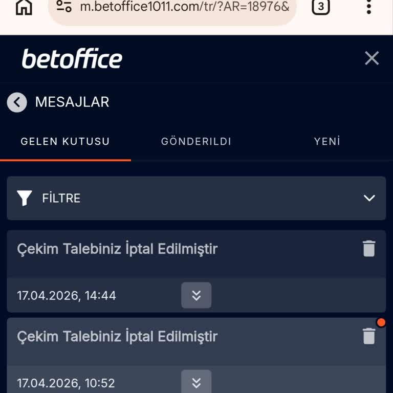 Betoffice Çekim Taleplerinin Tekrarlanan İptali Ve Oyunla Oyalaması