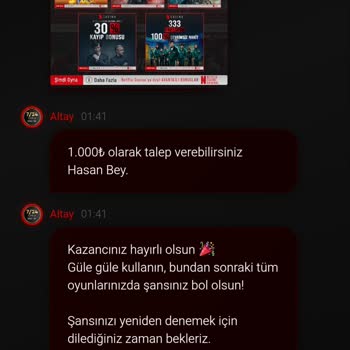 Tamamlanan Bonus Çevrimi Sonrası Çekim Talebimin Gerekçesiz Reddedilmesi