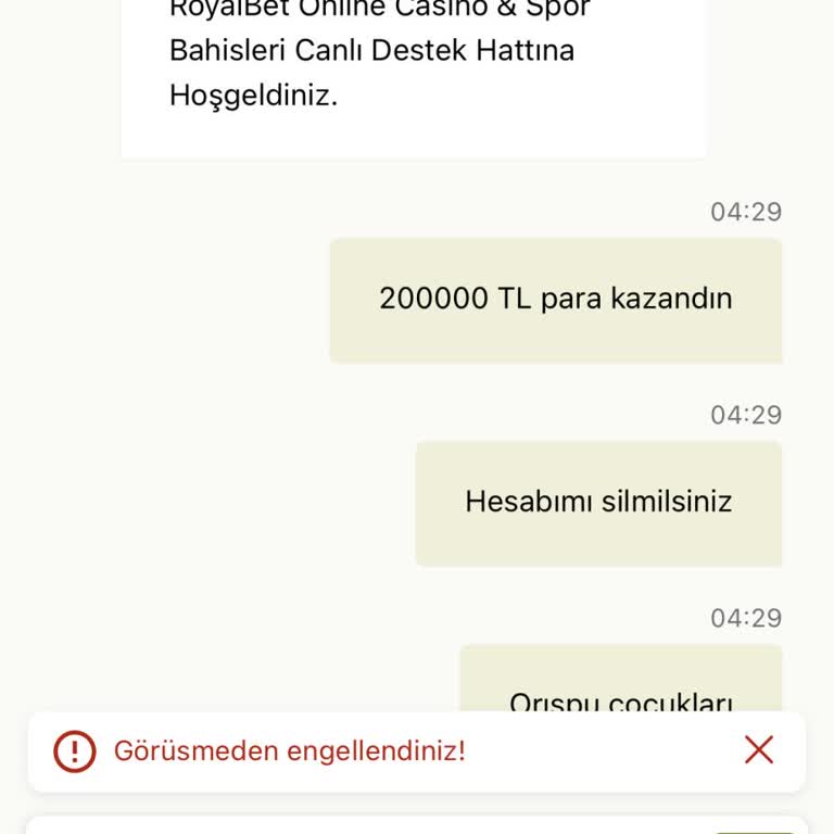 Royalbet'te Hesabım Açılmadan Kazancım Ödenmedi Ve Açıklama Talep Ediyorum