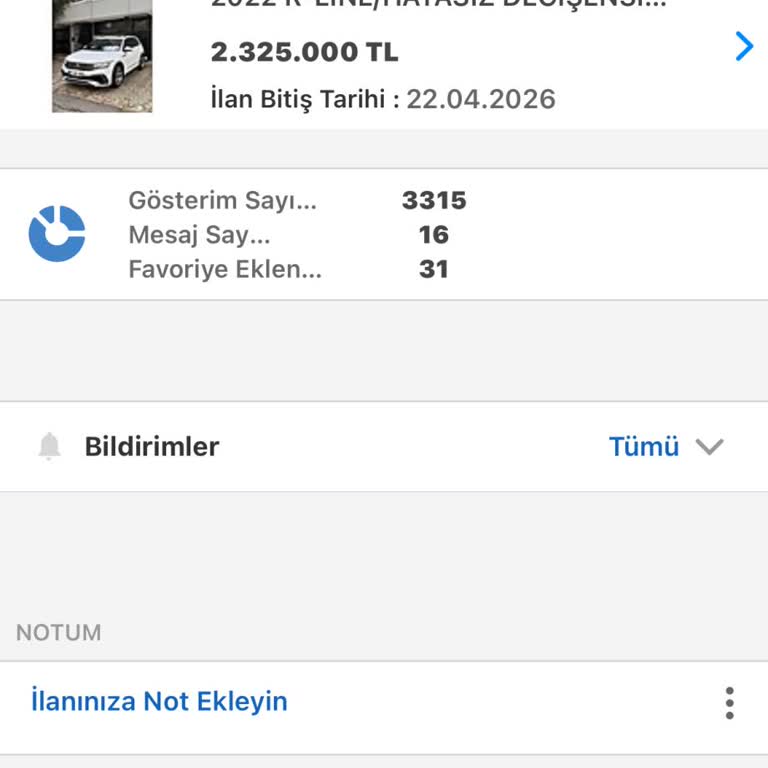 Uyarı Almadan Pasife Alınan Araç İlanım Ve Yetersiz İade