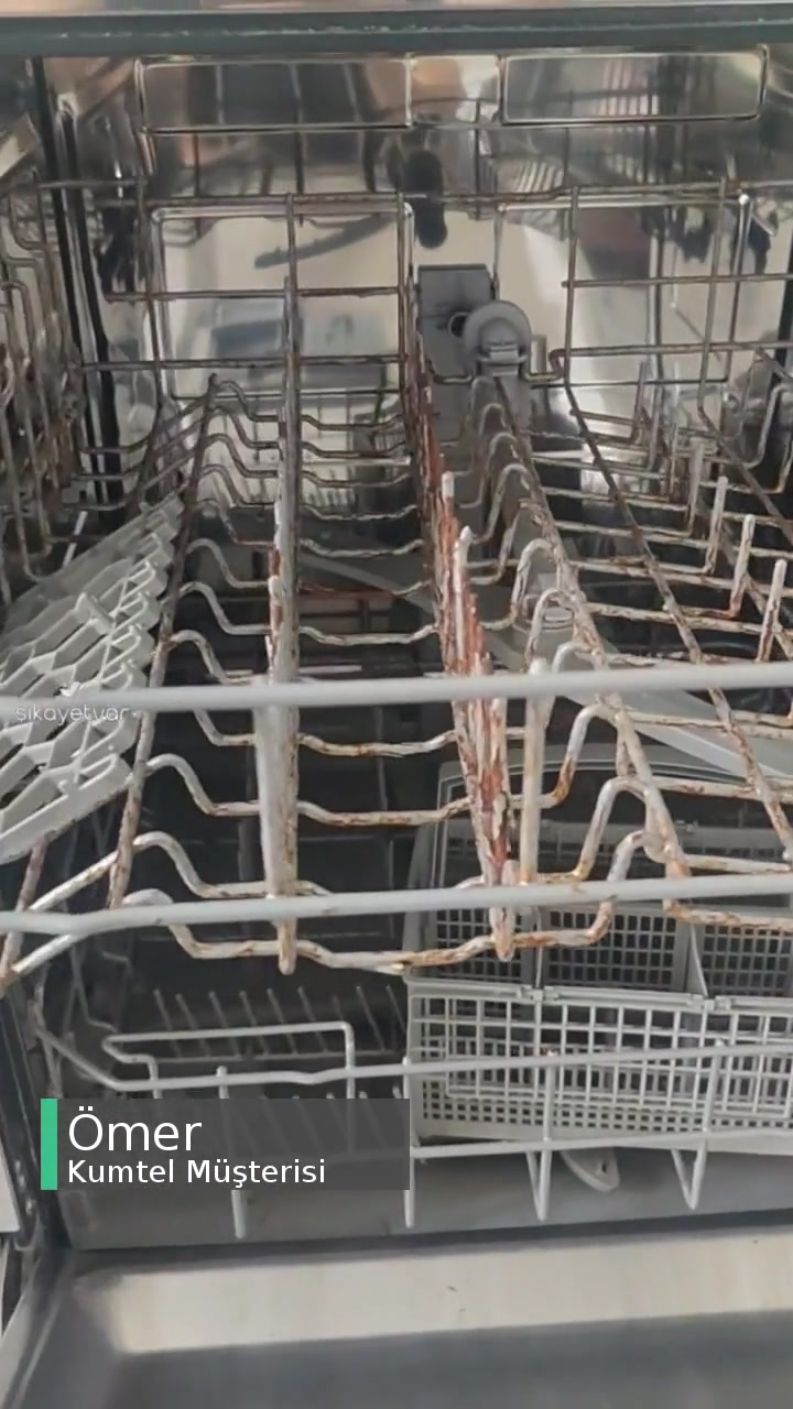 Kumtel Bulaşık Makinesi Sepetleri Alalı 1 Yıl Oldu Ama Paslandı videonun kapak resmi