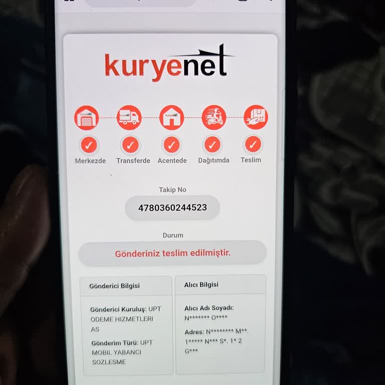 Kuryenet’ten Yanlış Teslim Edilen UPT Kartı Ve Güvenlik Sorunu