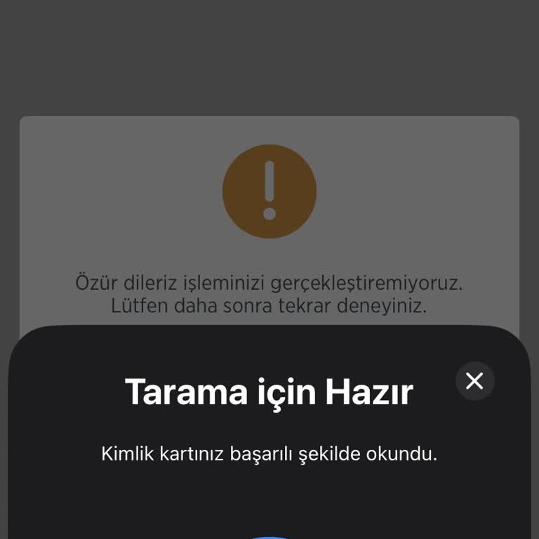 Ziraat Mobil Uygulamasında Kimlik Tarama Hatası Nedeniyle Telefon Numarası Güncellenemiyor