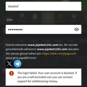 Jojobet'te Çoklu Hesap Bahanesiyle Haksız Kapatma Ve Çekilemeyen Bakiye
