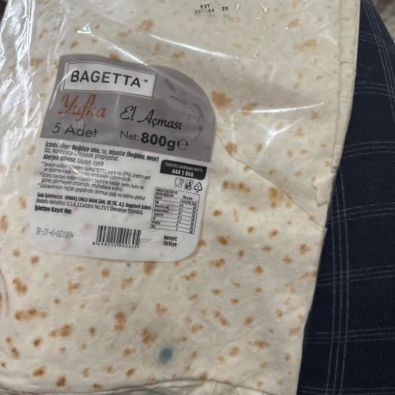 Bagetürk Gıda Yufka Şikayeti
