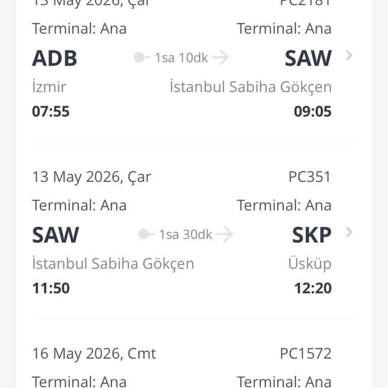 İzmir Üsküp Direkt Uçuşunun Gerekçesiz Aktarmalı Uçuşa Dönüştürülmesi