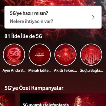 Vodafone 5G Hizmeti Bursa Osmangazide Çalışmıyor