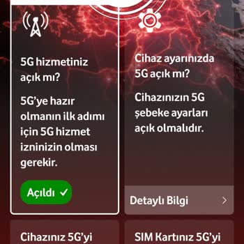 Vodafone 5G Hizmeti Bursa Osmangazide Çalışmıyor